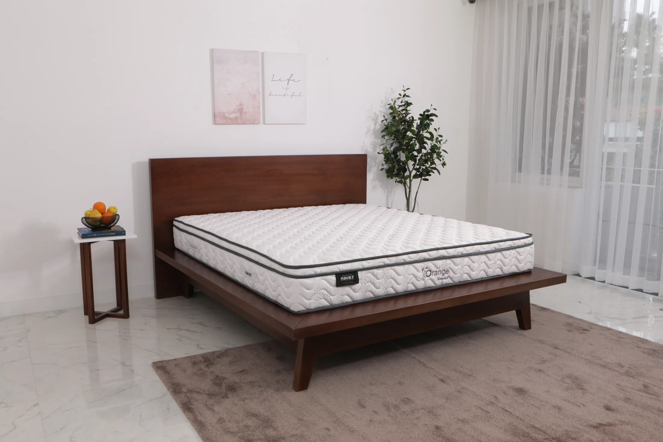 NỆM LÒ XO HAVAS ORANGE 3 VIỀN 28CM