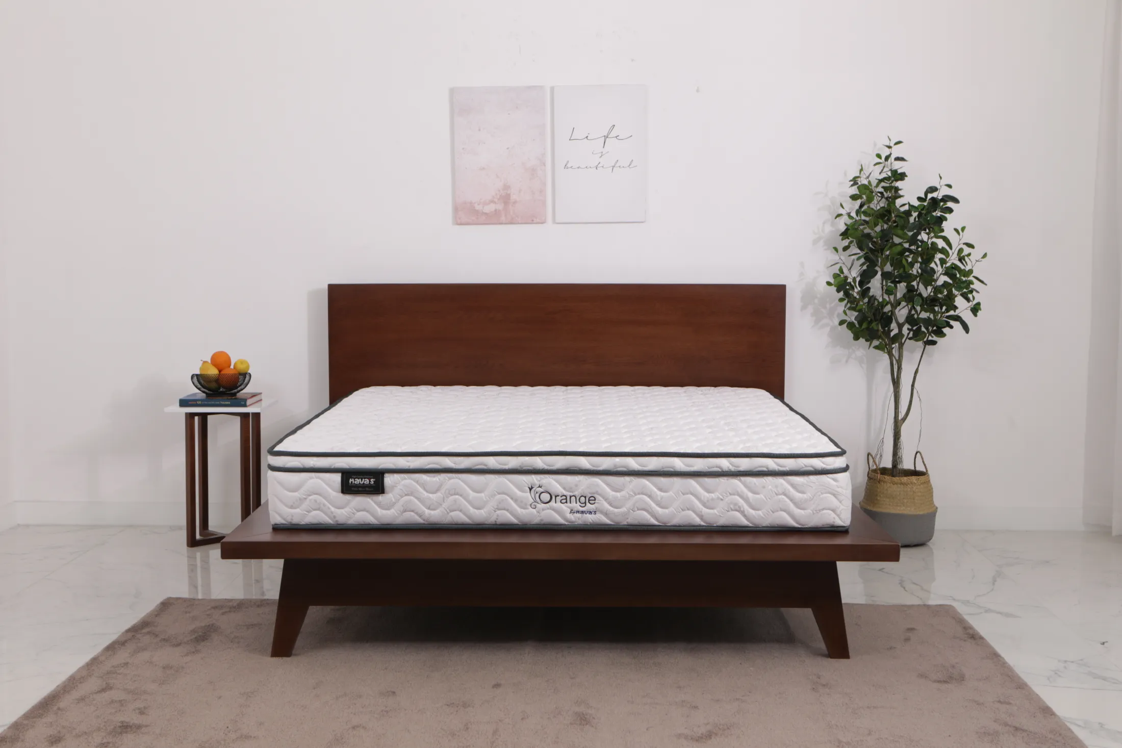 NỆM LÒ XO HAVAS ORANGE 3 VIỀN 28CM