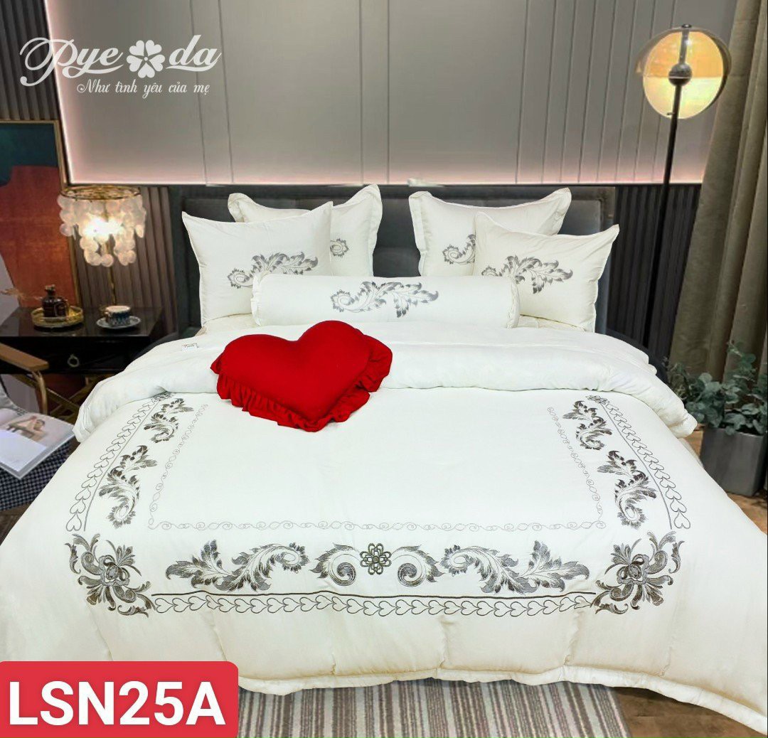 BỘ DRAP LỤA TƠ TẰM CAO CẤP PYEODA LSN