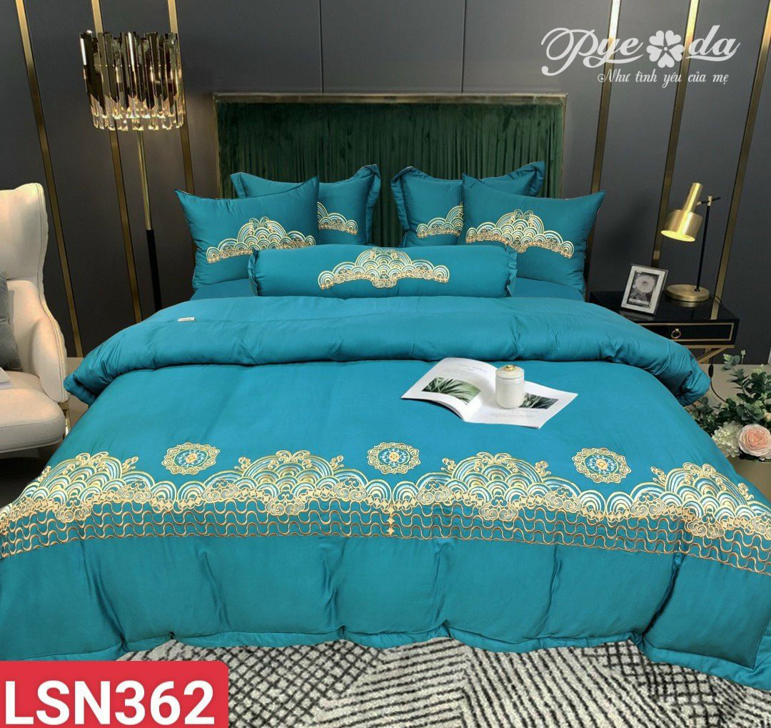 BỘ DRAP LỤA TƠ TẰM CAO CẤP PYEODA LSN